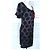 Alain Manoukian Manoukian Wildseiden-Kleid Baby Doll Braun Dunkelblau - Ansicht 12
