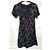 Alain Manoukian Manoukian Wildseiden-Kleid Baby Doll Braun Dunkelblau - Ansicht 17