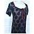 Alain Manoukian Manoukian Wildseiden-Kleid Baby Doll Braun Dunkelblau - Ansicht 2