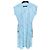 Cacharel Abito Preppy Fifties in Cotone e Seta Bianco Blu Giallo Blu chiaro