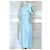Cacharel Abito Preppy Fifties in Cotone e Seta Bianco Blu Giallo Blu chiaro - vista 14