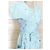 Cacharel Abito Preppy Fifties in Cotone e Seta Bianco Blu Giallo Blu chiaro - vista 2