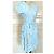 Cacharel Abito Preppy Fifties in Cotone e Seta Bianco Blu Giallo Blu chiaro - vista 20