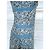 Cacharel Vestido Mini de Algodão Estampado Liberty Branco Azul - vista 13