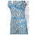 Cacharel Vestido Mini de Algodão Estampado Liberty Branco Azul - vista 20