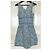 Cacharel Vestido Mini de Algodão Estampado Liberty Branco Azul - vista 5