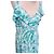 Antik Batik Light Fluide Kleid XL Weiß Grün