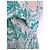 Antik Batik Light Fluide Kleid XL Weiß Grün - Ansicht 13