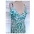 Antik Batik Light Fluide Kleid XL Weiß Grün - Ansicht 19