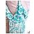 Antik Batik Light Fluide Kleid XL Weiß Grün - Ansicht 9