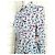 Cacharel Abito Lungo a Camicia Preppy Folk Bianco Rosso Blu - vista 15