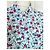 Cacharel Abito Lungo a Camicia Preppy Folk Bianco Rosso Blu - vista 5