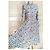 Cacharel Abito Lungo a Camicia Preppy Folk Bianco Rosso Blu - vista 8