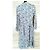 Cacharel Abito Lungo a Camicia Preppy Folk Bianco Rosso Blu - vista 9