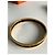 Bracciale rigido Hermès in metallo dorato e smalto nero Gold hardware - vista 2