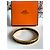 Bracciale rigido Hermès in metallo dorato e smalto nero Gold hardware - vista 4