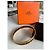 Bracciale rigido Hermès in metallo dorato e smalto nero Gold hardware - vista 5