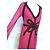 Cacharel Robe de Soirée Couture Double Voile de Soie Rose Framboise - vue 8