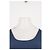 Autre Marque Top taglio dritto blu navy ALO - vista 2