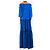 Joseph Siam blue texturiertes Off-Shoulder-Top und Maxirock-Set - size UK 8 Blau - Ansicht 2