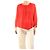 Emilio Pucci Rote transparente Seidenbluse - size UK 10