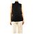 Prada Feinstrick-Oberteil mit Stehkragen in Schwarz - size UK 12