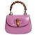 Bamboo Gucci Lederhandtasche mit violettem Bambusgriff Lila