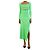 A.L.C Geripptes Kleid mit Cut-Outs grün - size S
