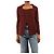 Max Mara Cardigã aberto de lã bordô - size M Vermelho