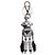 Prada Charm per borsa robot argento