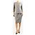 Chanel Set giacca e gonna in tweed grigio - size UK 14 - vista 4