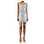 Balmain Mini abito in denim blu - size UK 8