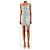 Balmain Mini abito in denim blu - size UK 8 - vista 3