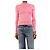 Oscar de la Renta Geripptes Langarm-Top in Rosa - size S Pink