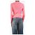 Oscar de la Renta Geripptes Langarm-Top in Rosa - size S Pink - Ansicht 2