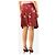 Valentino Falda de seda con estampado floral rojo - size UK 10 Roja - vista 3