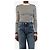 Max Mara Pull rayé bleu marine et blanc - taille XS - vue 3