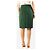 Oscar de la Renta Falda midi de lana verde oscuro - size UK 12 - vista 3