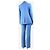 Victoria Beckham Completo in lana due pezzi blu tenue - size UK 10 - vista 2