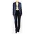 Prada Conjunto de traje de dos piezas azul marino - size UK 10 - vista 4