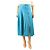 Gucci Falda midi azul con detalle de cadena - size UK 12