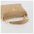 CHANEL Wild Stitch Shoulder Bag Leather Beige Gold CC - vista 7