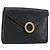 Céline CELINE Circle Clutch Bag Leather Black Gold