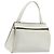 Céline CELINE Edge Medium Hand Bag Leather White Silver