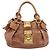 Miu Miu Ribbon Hand Bag Leather 2way Brown Gold - vista 13