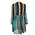 Antik Batik Preppy Folk Kleid Schwarz Beige Türkis - Ansicht 14