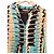 Antik Batik Preppy Folk Kleid Schwarz Beige Türkis - Ansicht 6