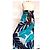 Antik Batik Vestido Largo Folk de Algodón Castaño Blanco Turquesa Azul oscuro - vista 5