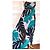 Antik Batik Vestido Largo Folk de Algodón Castaño Blanco Turquesa Azul oscuro - vista 8