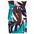 Antik Batik Vestido Largo Folk de Algodón Castaño Blanco Turquesa Azul oscuro - vista 9
